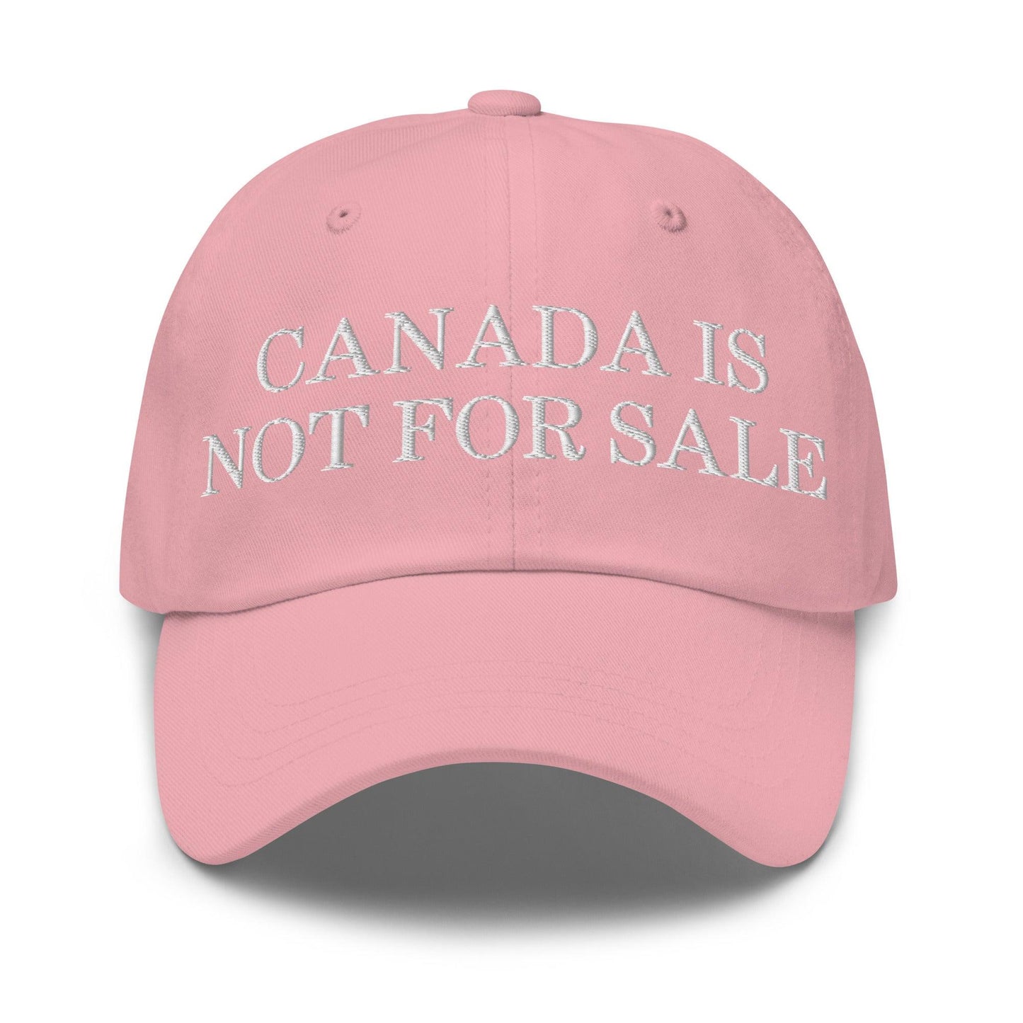 Canada is not for Sale Embroidered Dad Hat - Pink - Headwear