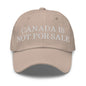 Canada is not for Sale Embroidered Dad Hat - Stone - Headwear
