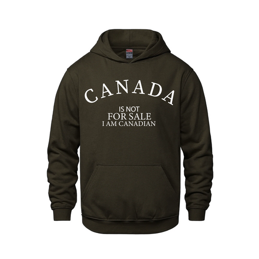 Canada is Not For Sale - I Am Canadian Pullover Hoodie *SALE* - Brown / XS / Adults - Sweatshirts & Hoodies