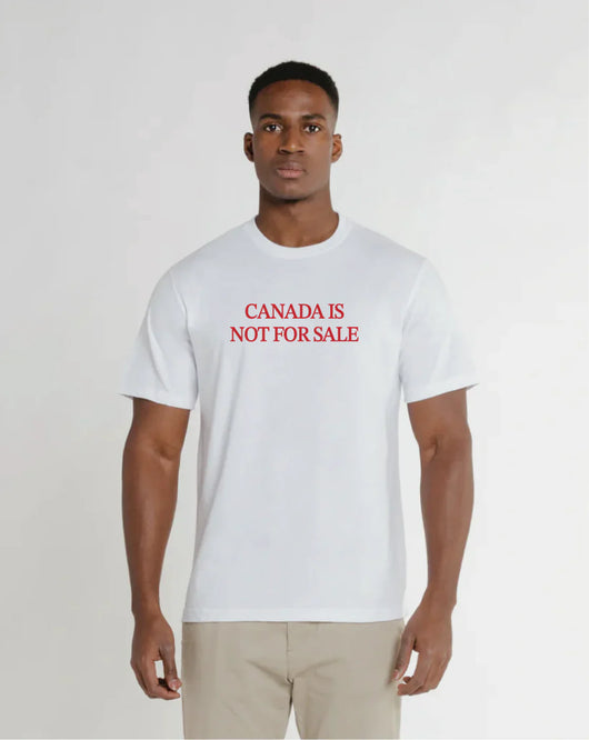 Canada is Not For Sale T-Shirt - White / Small - T-Shirt