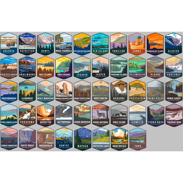 Canada National Park Sticker Collection - sticker