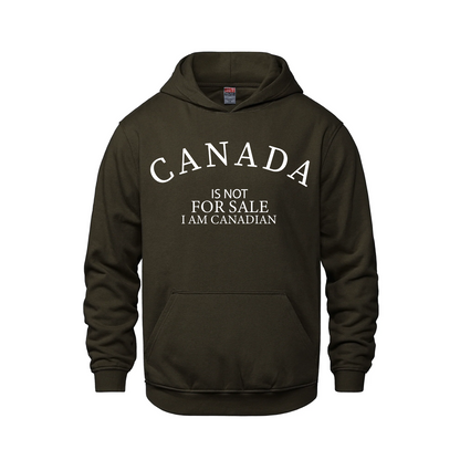 Canada is Not For Sale - I Am Canadian Pullover Hoodie *SALE* - Brown / XS / Adults - Sweatshirts & Hoodies