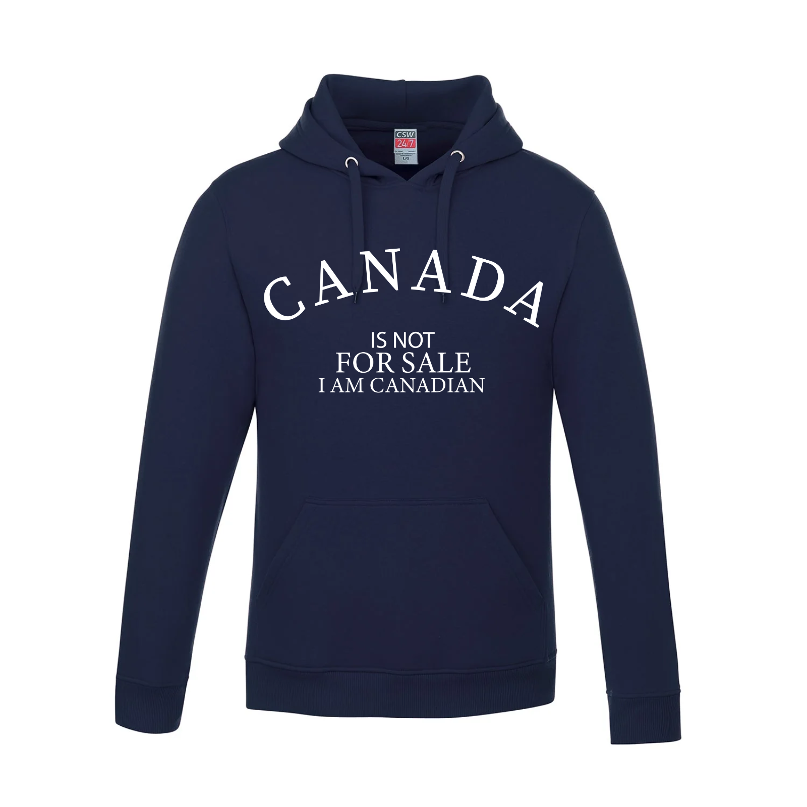 Canada is Not For Sale - I Am Canadian Pullover Hoodie *SALE* - Navy / XS / Adults - Sweatshirts & Hoodies
