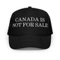 Black embroidered foam trucker hat from Canada is not for Sale custom apparel sale hat