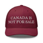 Canada is not for Sale Embroidered Mesh Trucker Hat - Cranberry - Headwear