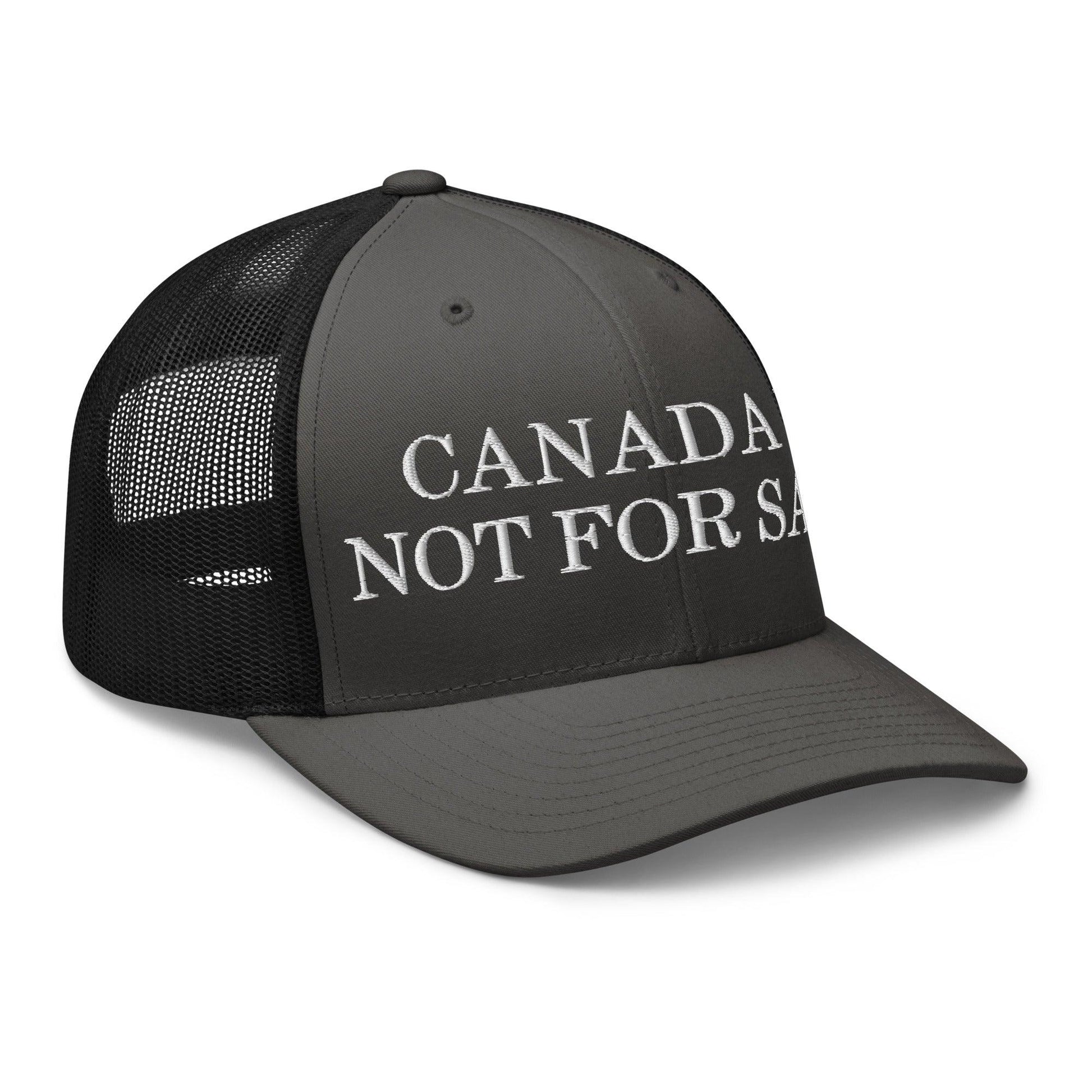 Canada is not for Sale Embroidered Mesh Trucker Hat - Headwear