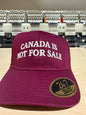 Maroon baseball cap from Canada is Not For Sale Hat featured in custom apparel sale hat collection