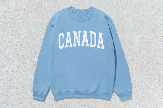 Canada - Unisex Heavy Blend™ Crewneck Sweatshirt - Blue / Small - Sweatshirts & Hoodies