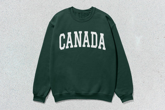 Canada - Unisex Heavy Blend™ Crewneck Sweatshirt - Green / Small - Sweatshirts & Hoodies