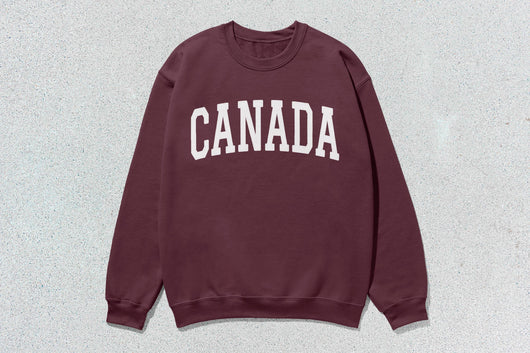 Canada - Unisex Heavy Blend™ Crewneck Sweatshirt - Maroon / Small - Sweatshirts & Hoodies