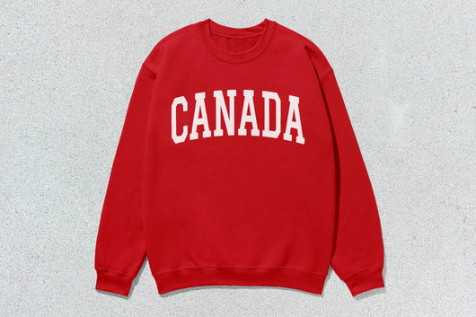 Canada - Unisex Heavy Blend™ Crewneck Sweatshirt - Red / Small - Sweatshirts & Hoodies
