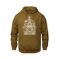 Canadian Coat of Arms Pullover Hoodie - Youth - Golden Brown / Small - Sweatshirts & Hoodies