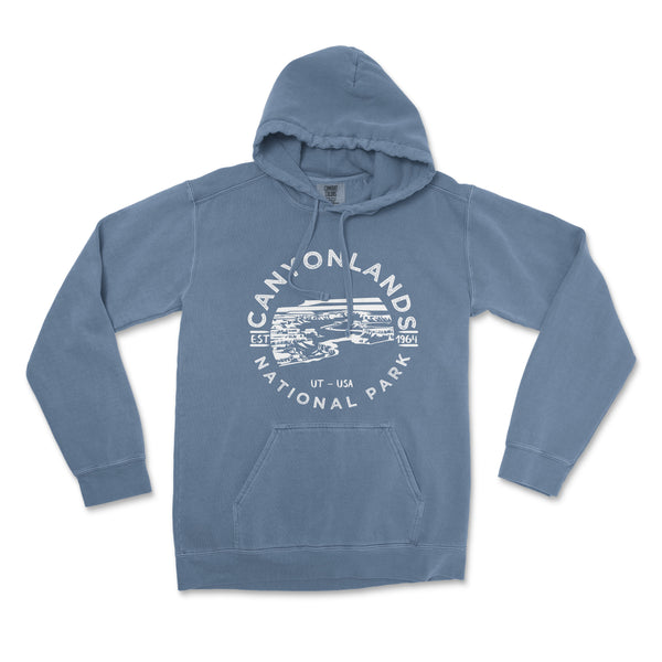 Canyonlands National Park Comfort Colors Hoodie - S / Blue Jean - hoodie