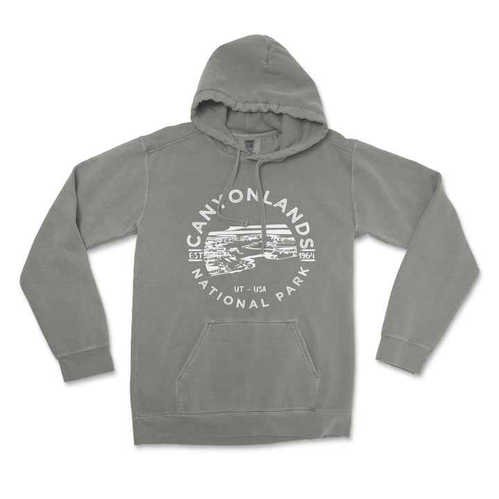 Canyonlands National Park Comfort Colors Hoodie - S / Grey - hoodie