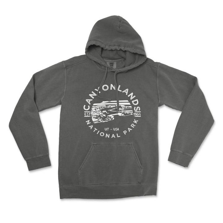 Canyonlands National Park Comfort Colors Hoodie - S / Pepper - hoodie