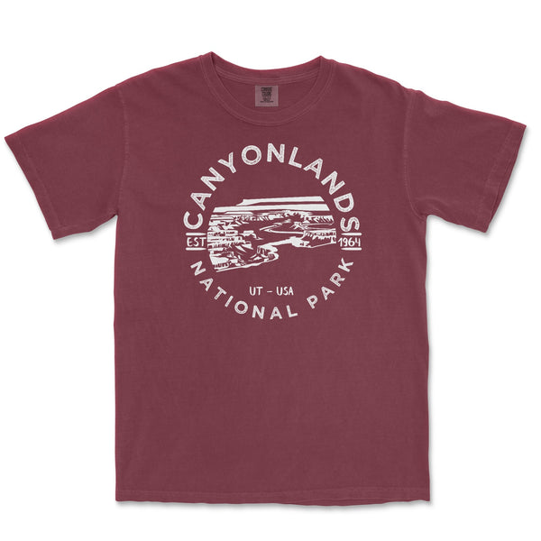 Canyonlands National Park Comfort Colors T Shirt - S / Brick - tshirt