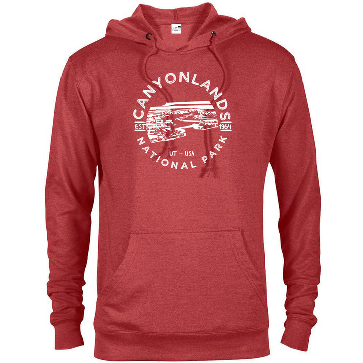 Canyonlands National Park Hoodie - Red Heather / S - hoodie