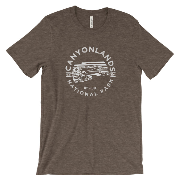 Canyonlands National Park T shirt - S / Heather Brown - tshirt