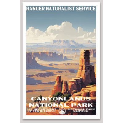 Canyonlands National Park WPA Sticker Large - sticker