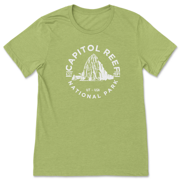 Capitol Reef National Park T shirt - Heather Green / S - tshirt