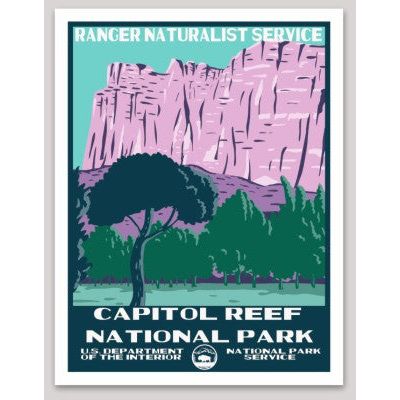 Capitol Reef National Park WPA Sticker Large - sticker