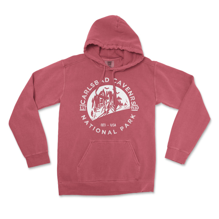 Carlsbad Caverns National Park Comfort Colors Hoodie - S / Crimson - hoodie