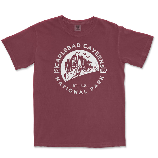 Carlsbad Caverns National Park Comfort Colors T Shirt - S / Brick - tshirt