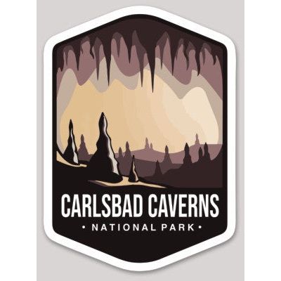 Carlsbad Caverns National Park Die Cut Sticker Large - sticker