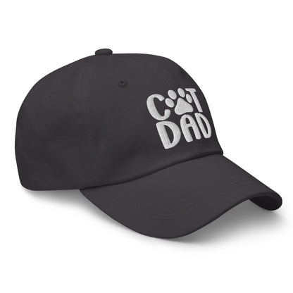 Black cat dad embroidered baseball cap, perfect dad embroidered hat for Cat Dads