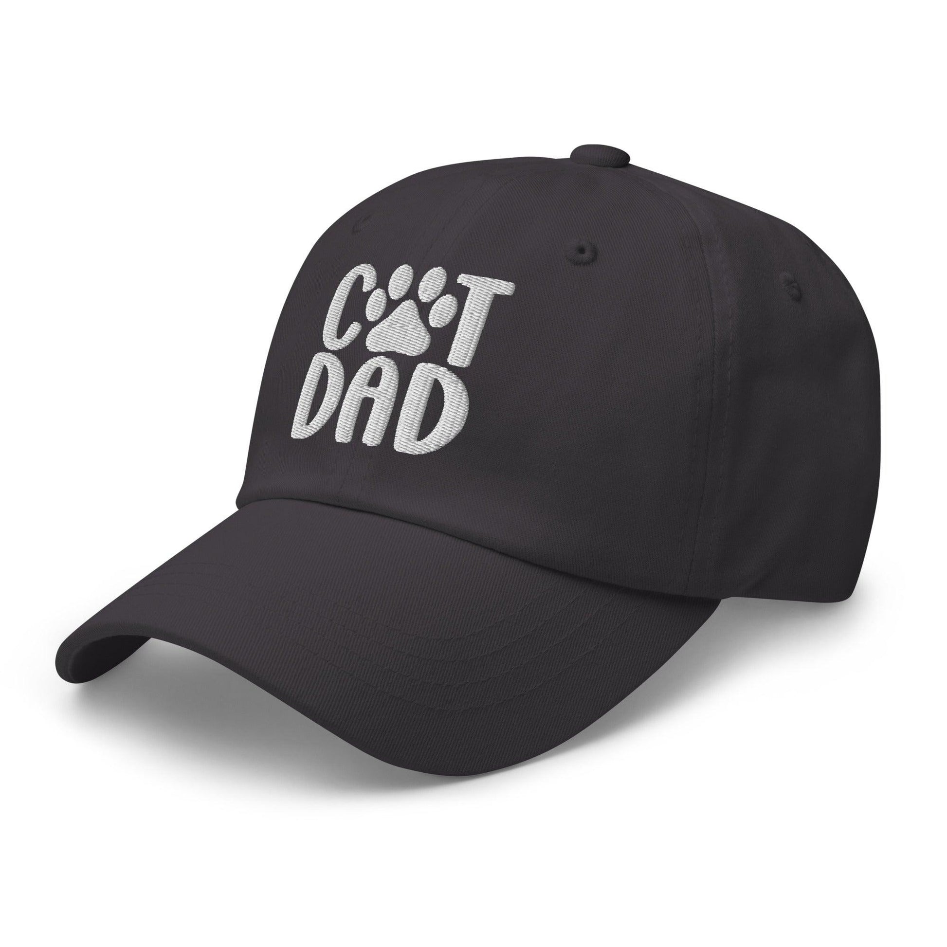 Black Cat Dad embroidered dad hat featuring stylish embroidery for cat lovers