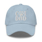 Cat Dad Embroidered Hat - Light Blue