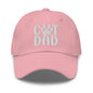 Cat Dad Embroidered Hat - Pink