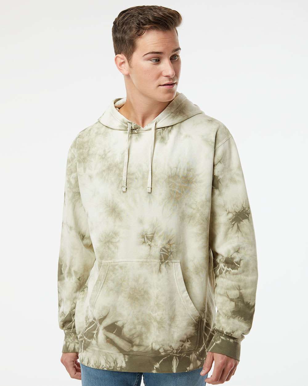 Independent Trading Co. Midweight Tie-Dyed Hooded Sweatshirt PRM4500TD