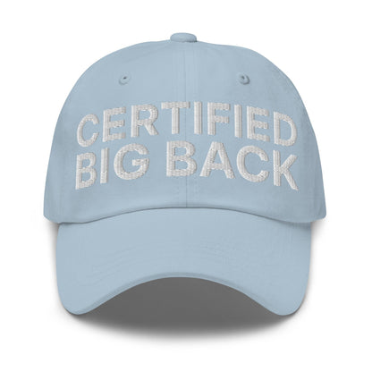 Certified Big Back Embroidered Dad Hat - Light Blue