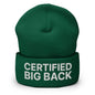 Certified Big Back Embroidered Knit Cuffed Beanie - Spruce