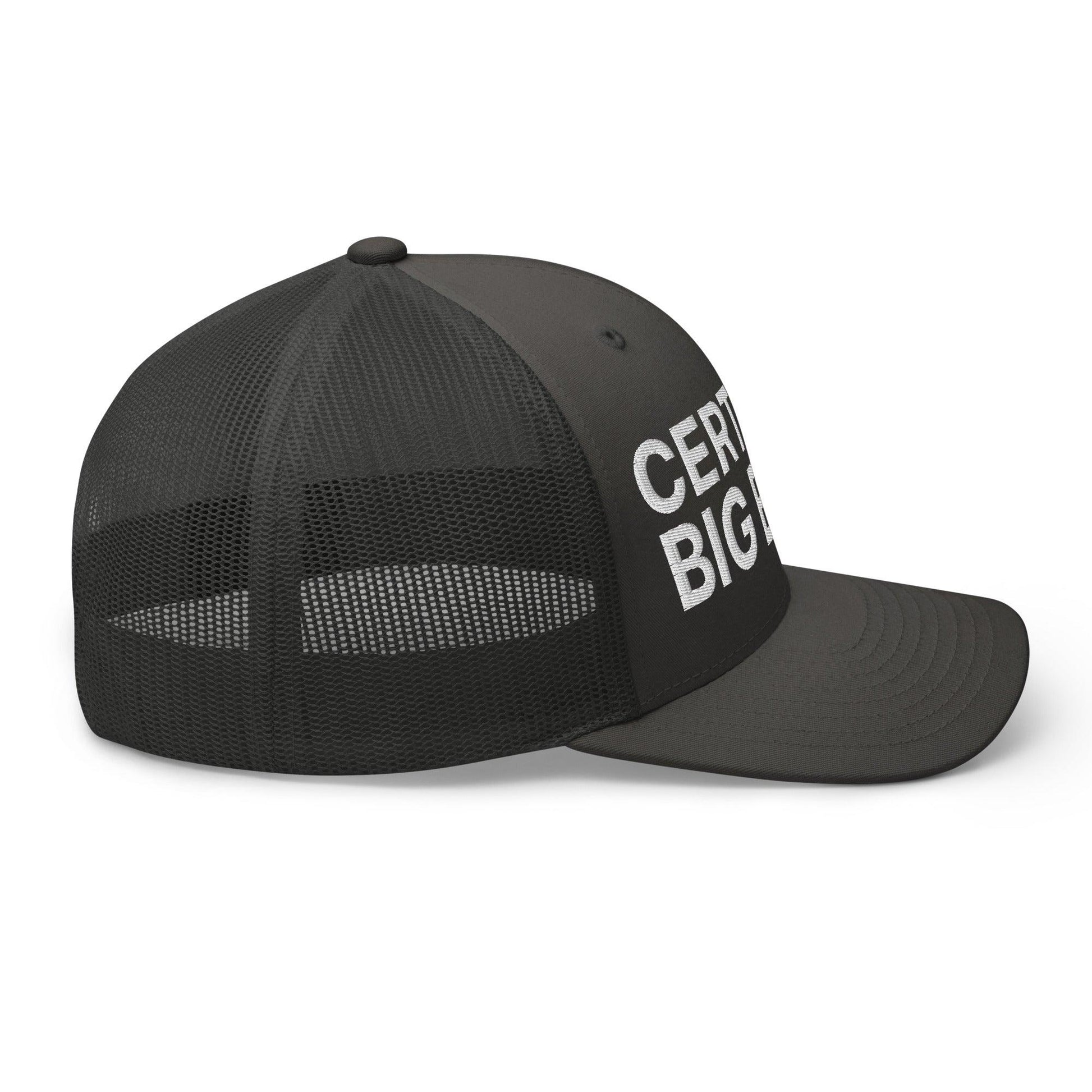 Certified Big Back Embroidered Mesh Trucker Hat