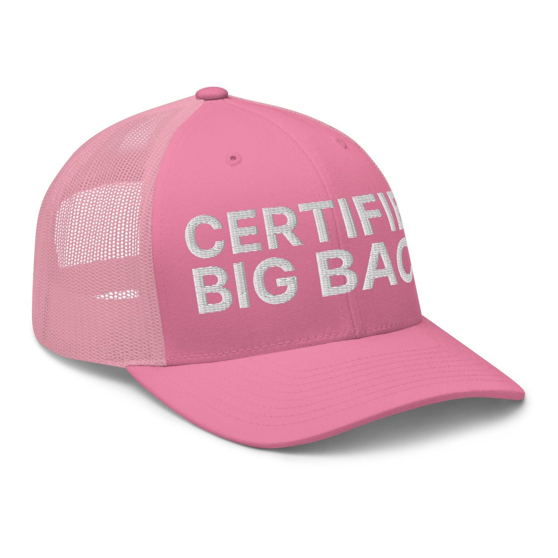 Certified Big Back Embroidered Mesh Trucker Hat