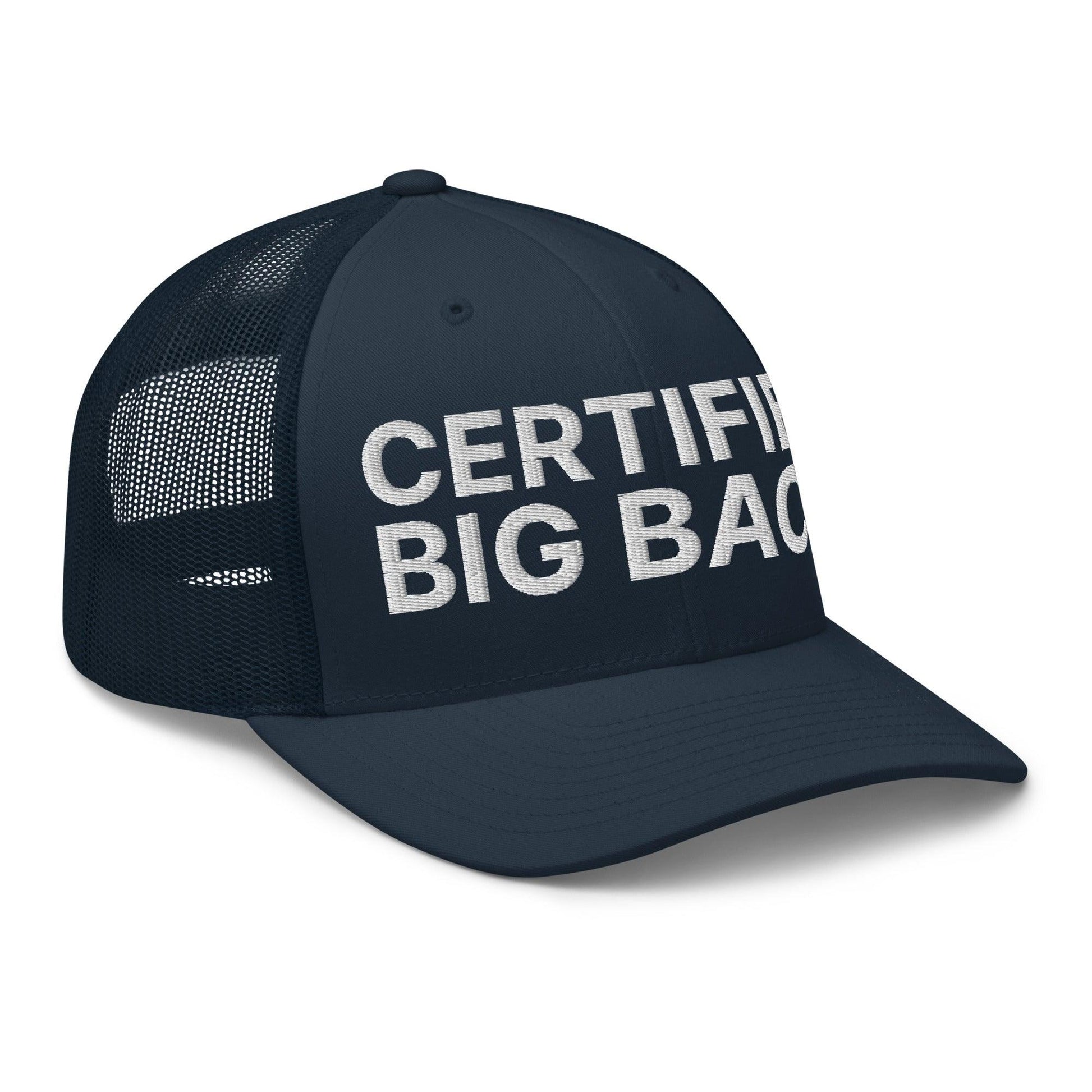 Certified Big Back Embroidered Mesh Trucker Hat
