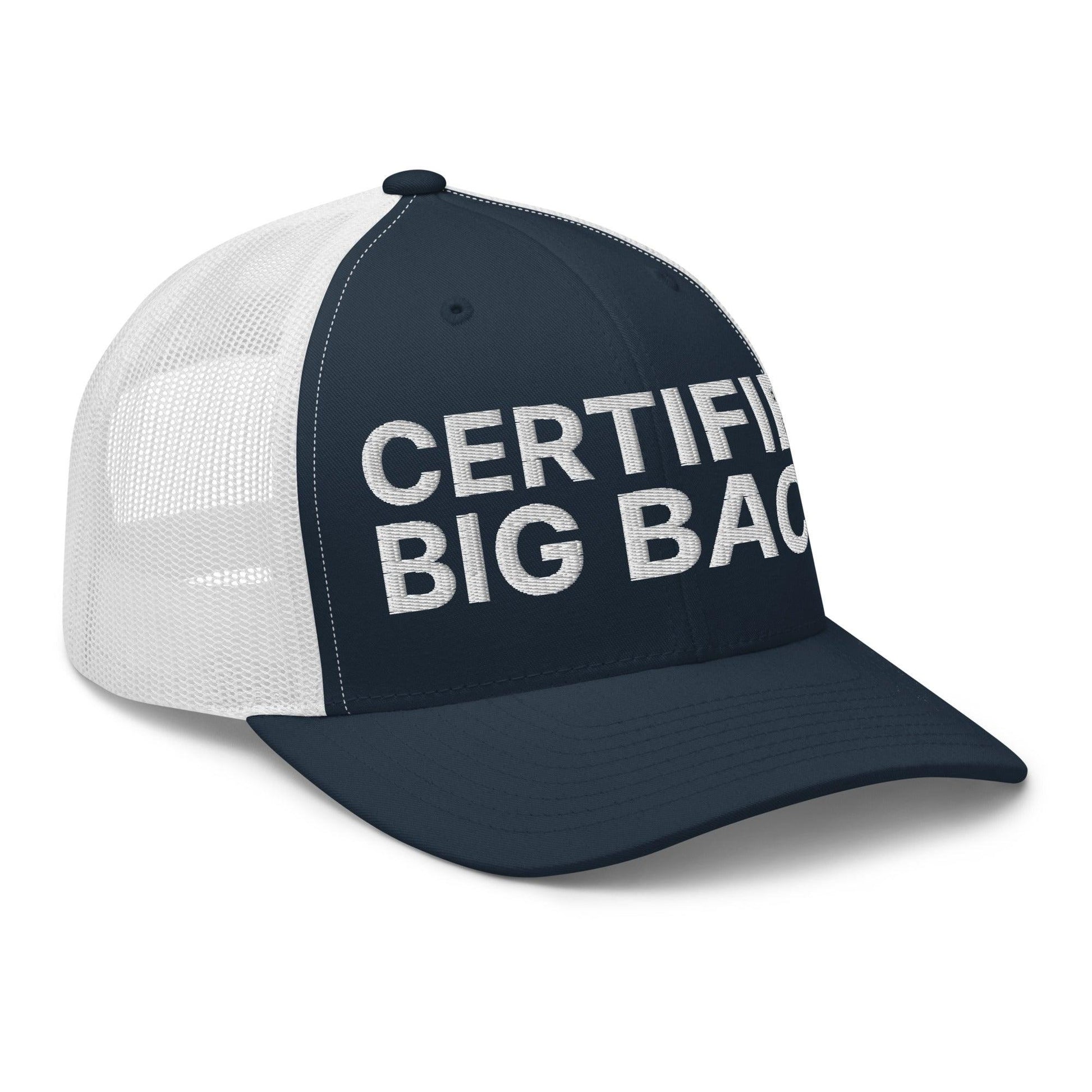 Certified Big Back Embroidered Mesh Trucker Hat