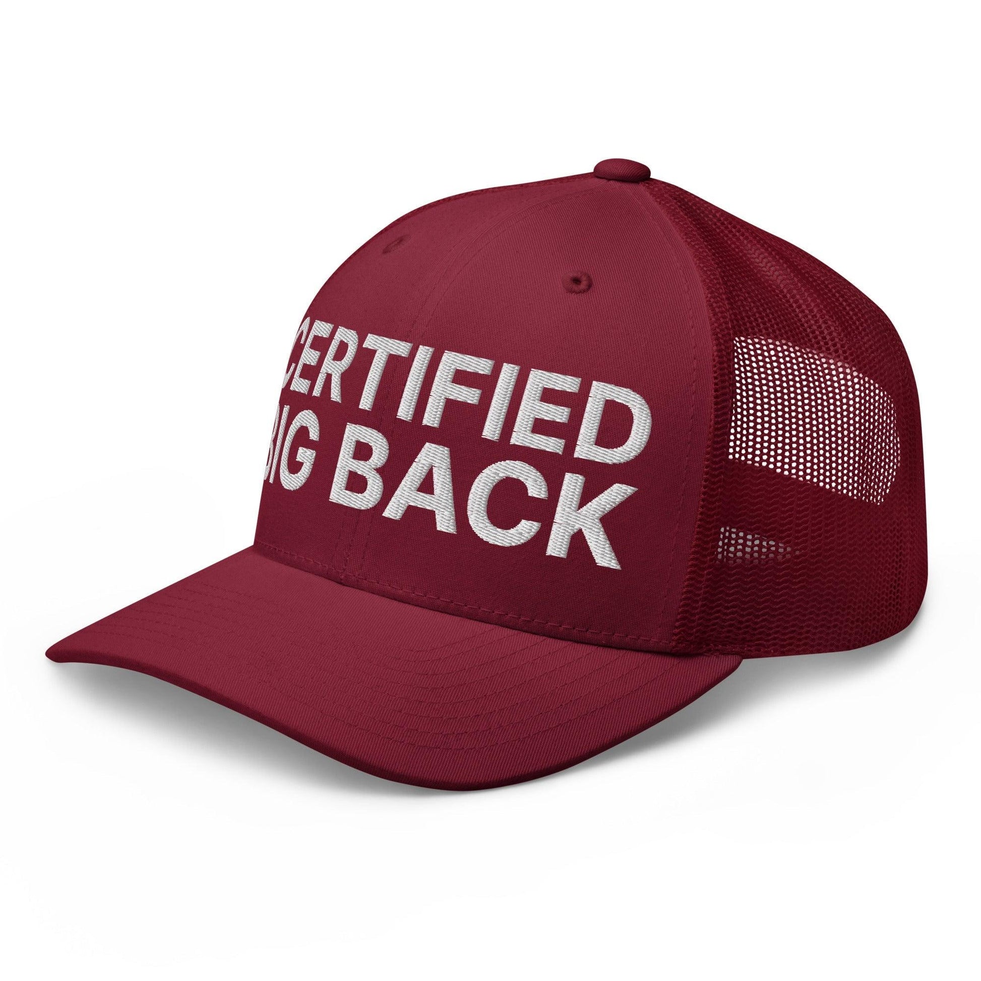 Certified Big Back Embroidered Mesh Trucker Hat