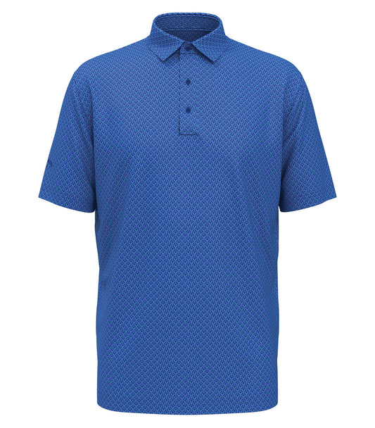 Callaway - CALLAWAY ALL-OVER STITCHED CHEV POLO. - CGM794