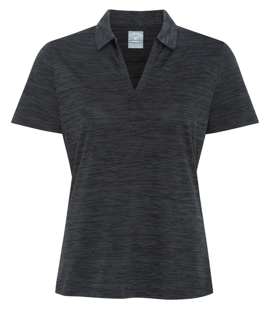 Callaway - CALLAWAY BROKEN STRIPE TEXTURE LADIES' POLO. - CGW751