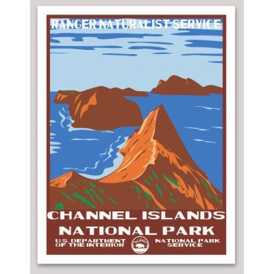 Channel Islands National Park WPA Sticker Large - sticker