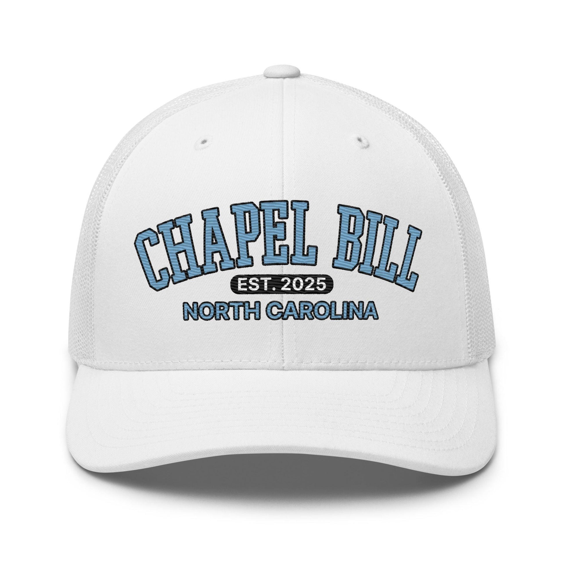 Chapel Bill Belichick Coach UNC Embroidered Mesh Trucker Hat
