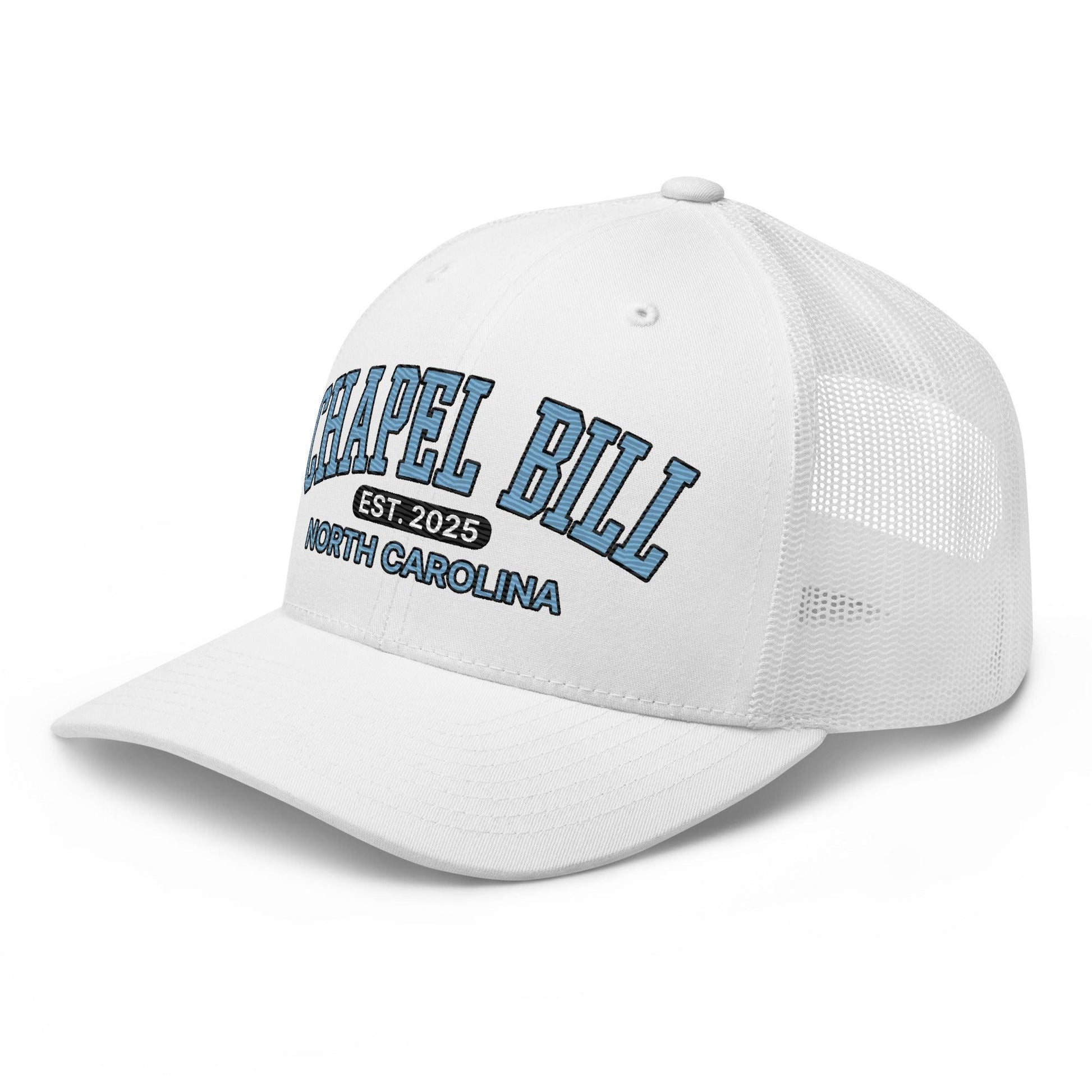 Chapel Bill Belichick Coach UNC Embroidered Mesh Trucker Hat