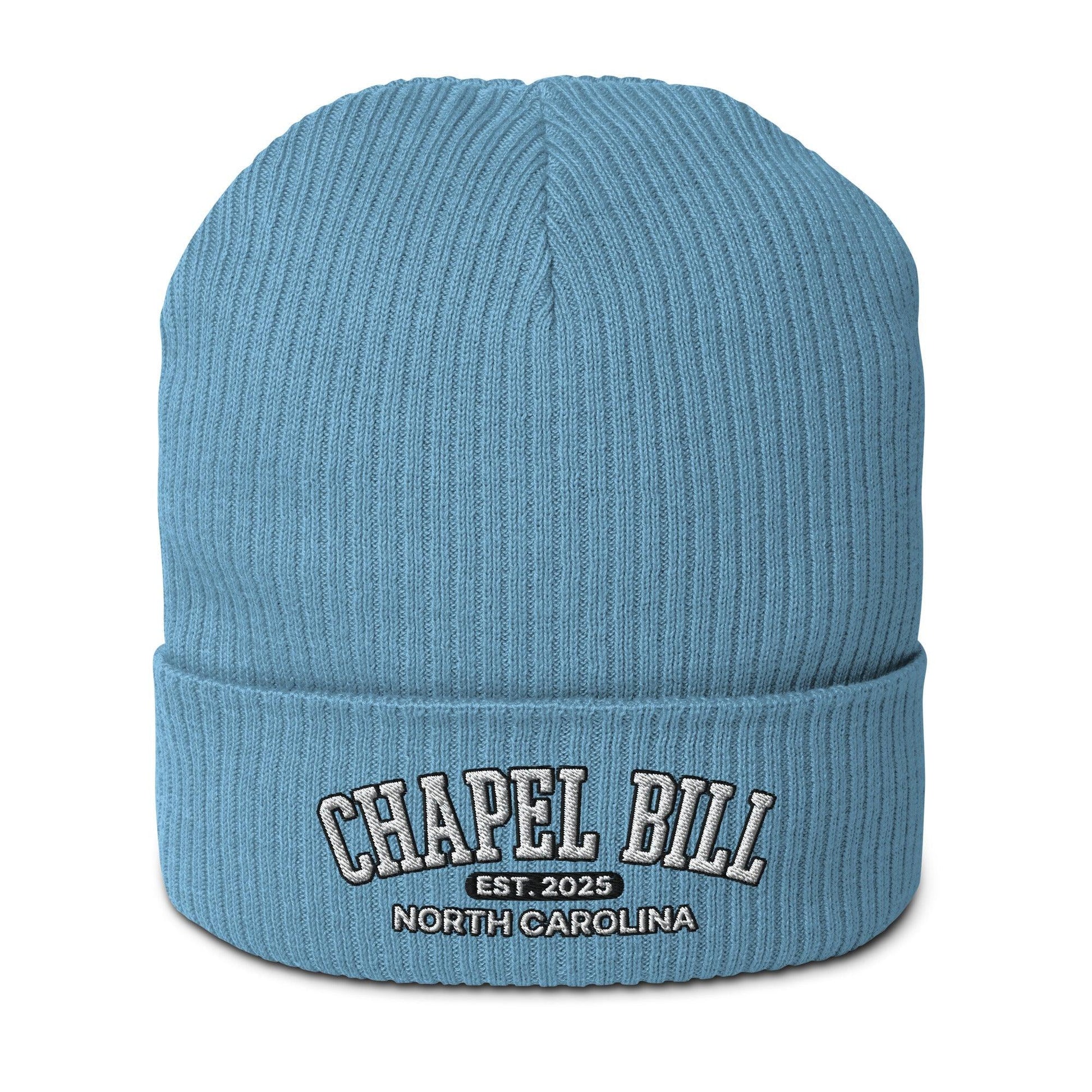Chapel Bill Belichick UNC Coach Embroidered Ribbed Beanie