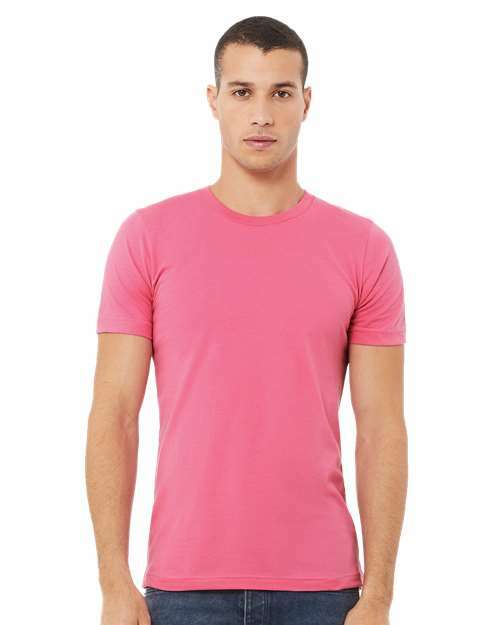 Charity pink jersey tee: toronto live screen printing custom apparel ready t100 - Charity Pink / XS