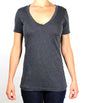 47272 - Women’s V Neck Tee - Charcoal / S - CLOSE
