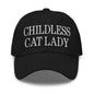Childless Cat Lady Dad Hat - Black - Headwear