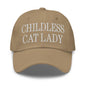 Childless Cat Lady Dad Hat - Khaki - Headwear